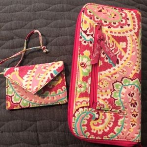 Vera Bradley Paisley Large Passport Travel Wallet